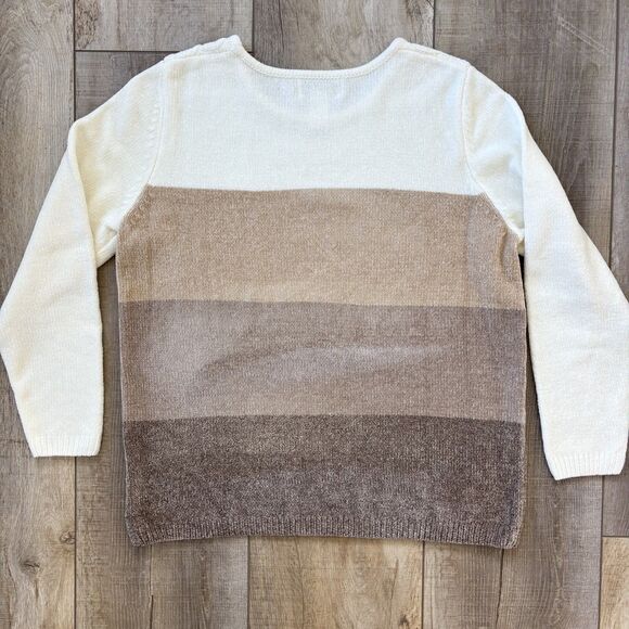 Alfred Dunner Womens Cable Knit Sweater Size S Chenille Soft Casual Cozy Comfort - Picture 4 of 9